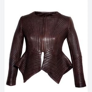 Women's Brown Leather Jacket